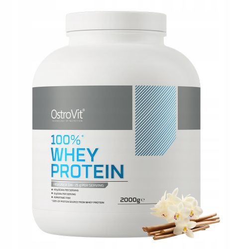  Proteinergänzung, Proteinkonzentrat - WPC OstroVit Pulver 2000 g, Vanillegeschmack