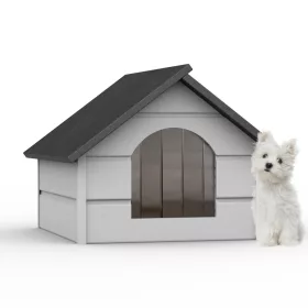    TajgaWood Hundehütte, Holz, Maße. Außenmaße 59 cm x 46 cm x 47 cm