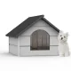  TajgaWood Hundehütte, Holz, Maße. Außenmaße 59 cm x 46 cm x 47 cm