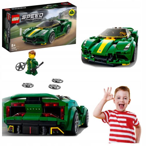  LEGO Technic Bricks Lego Speed Champion schneller grüner Rennwagen mit einer Autofigur 2in1 7690751