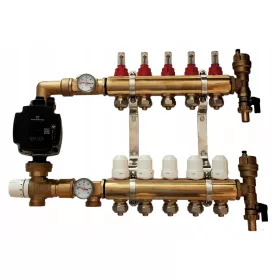    Fußbodenheizungsverteiler 6 mit GRUNDFOS PUMP GROUP für Fußbodenheizung