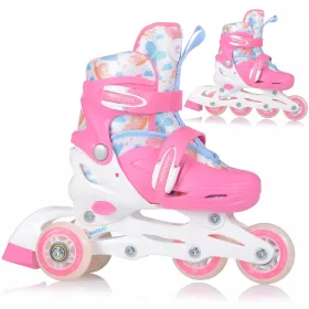  ROLLEN FÜR KINDER 2in1 SKATES VERSTELLBARE ROLLEN