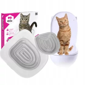    Toilettensitzbezug zum Erlernen der Verwendung der Toilettenstreu für Katzenliter