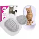  Toilettensitzbezug zum Erlernen der Verwendung der Toilettenstreu für Katzenliter