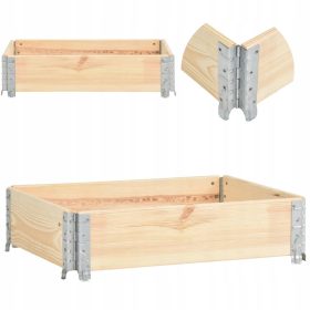 Palettenverlängerung, 80x120 cm, massives Kiefernholz