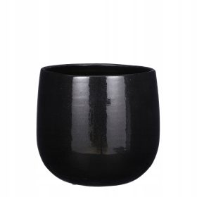  Edelman Blumentopf 25 cm x 25 x 20 cm Keramik schwarz