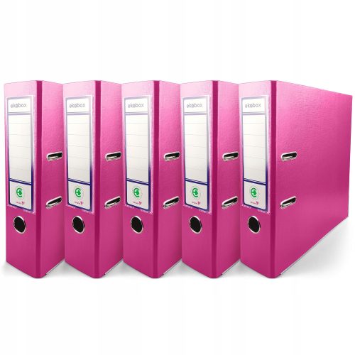  Hebelbinder A4 PP EKOBOX 80mm ROSA 5 Stk.
