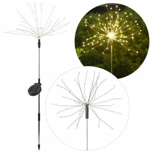  Xzhome Solarlampe, Schwarz, 100 cm, 1 Stk.