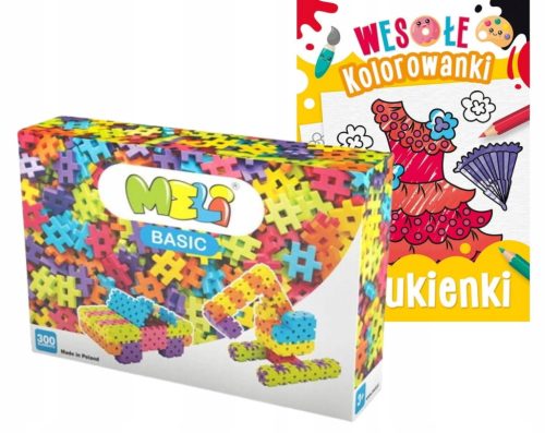  MELI Basic BAUSTEINE 300 Stk. + KOSTENLOSES MALBUCH