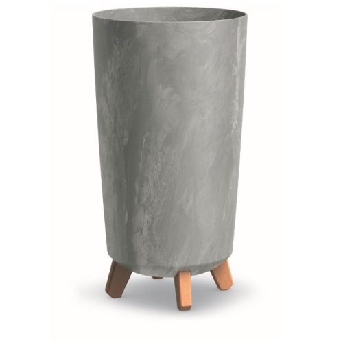  Blumentopf 44,5 x 23,9 cm, grauer Kunststoff