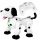  Ferngesteuerter AIG Roboterhund, weiß