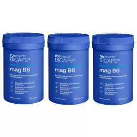   BICAPS MAG B6 mit Magnesiumcitrat und Vitamin B6 - 180 Kapseln für Nerven und Herz
