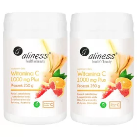   Aliness Vitamin C 1000 Buforiert Plus 250g – Multikomplex unterstützt Immunsystem und Energie