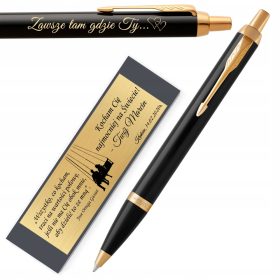    Parker IM schwarzer GT-Kugelschreiber mit KOSTENLOSER GRAVUR