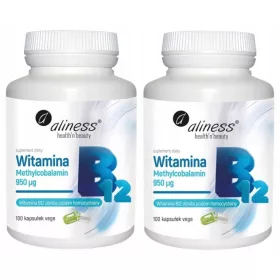   Aliness Vitamin B12 Methylcobalamin 950µg - 100 vegane Kapseln