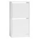  TopEshop Schuhschrank 49 x 94 x 28 cm weiß