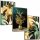 Bilder an der Wand 50x40 RAHMEN, BILDER, POSTER, GOLDENER MONSTERA-RAHMEN