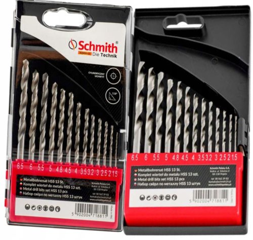 Satz HSS Schmith Metallbohrer, 13-teilig