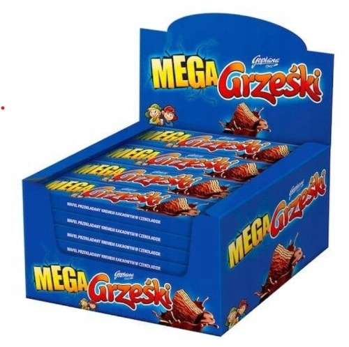 Mega Grześki Toffi Wafelki in Schokolade, 32x48g - Perfekter Snack für Zwischendurch