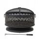  Gartenkamin Grill Lagerfeuer Stahl 76cm Abdeckung