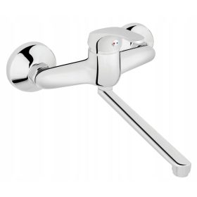  Ferro Basic silberner wandmontierter Küchenarmatur