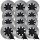 Gartenlampen stecken im Boden fest Red Garden Solarlampe, silber, 12,6 cm, 12 Stk.