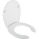  Sapho Uran Toilettensitz, weißer Duroplast