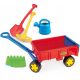  Wader 10960 Cart - Anhänger türkis gelb