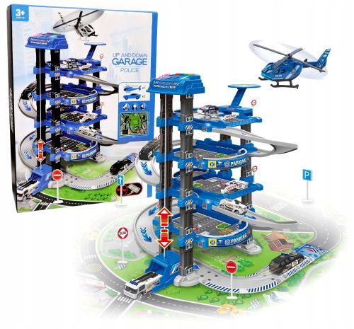  STOCKIGE GARAGE PARKPLATZ HUBSCHRAUBER AUFZUG POLIZEI