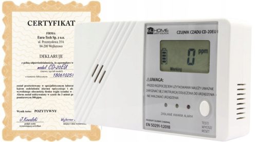 CD-20EU Kohlenmonoxidmelder, polnisch, 3 Jahre alt