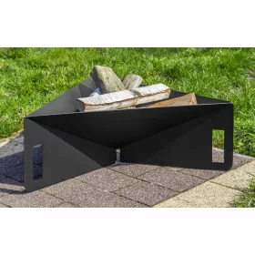  Freistehende dreieckige Gartenfeuerstelle