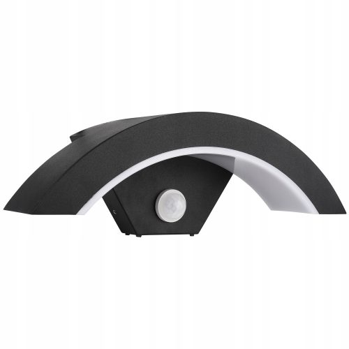 Gartenwandlampen, außen Schwarze Led-Lux-Gartenwandleuchte mit integrierter 9-W-LED-Quelle