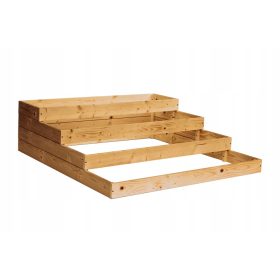  Mini-Gewächshaus 122 cm x 118 cm aus Holz