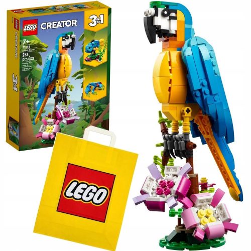  LEGO Creator 3 in 1 31136 Exotischer Papagei 3in1 + VP Papiertüte LEGO 6315792 mittel