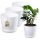  Kadax Blumentopf 20 cm x 20 x 18 cm Durchmesser 20 cm Kunststoff weiß