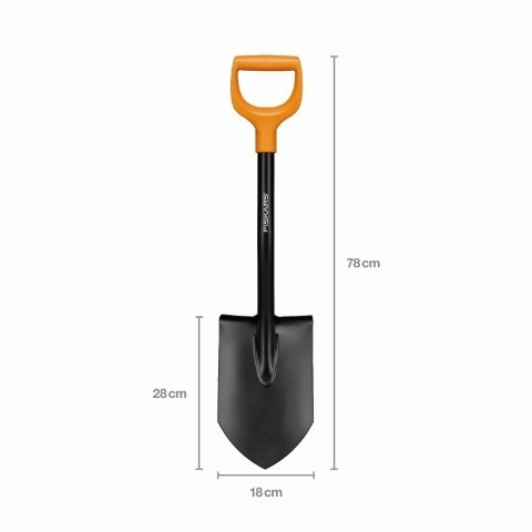 Gartenschaufeln und Rechen Saperka Fiskars Metall 18 x 78 cm