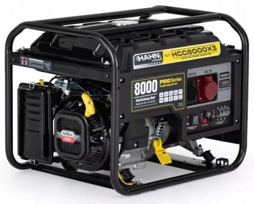 Tragbarer Drehstromgenerator HAHN&SOHN 6500 W Benzin