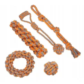  Set mit 5 Spielzeugen für große Hunde, Schlepper, Ball