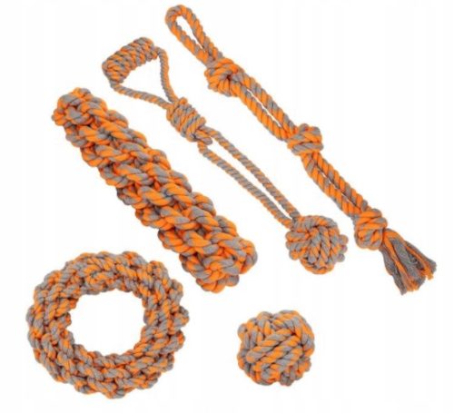  Set mit 5 Spielzeugen für große Hunde, Schlepper, Ball