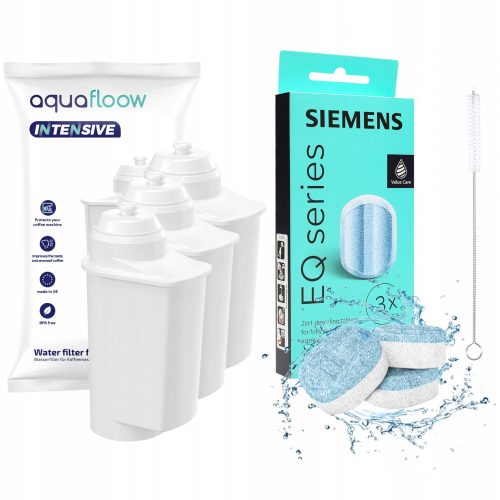  3× Wasserfilter für die Kaffeemaschine Aquafloow Intensive AF05, weiß + 2 weitere Produkte