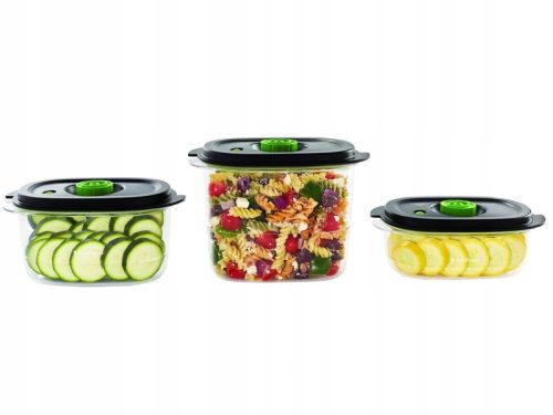 Lebensmittelbehälter FoodSaver Fresh FFC026X Behälter schwarz 3 Stk.