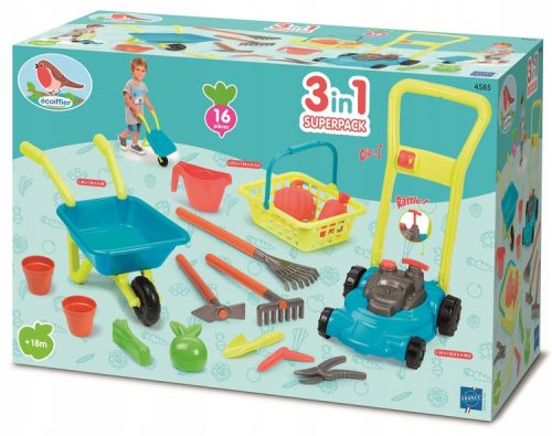ECOIFFIER Gartenset 3in1 MÄHER 7600004585