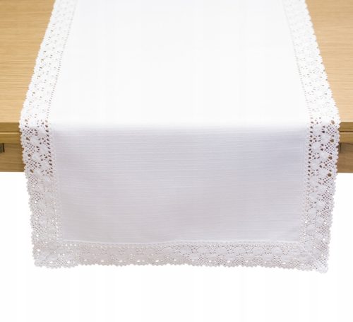 Tischdecke Läufer Weißer Tischläufer 240 x 40 cm