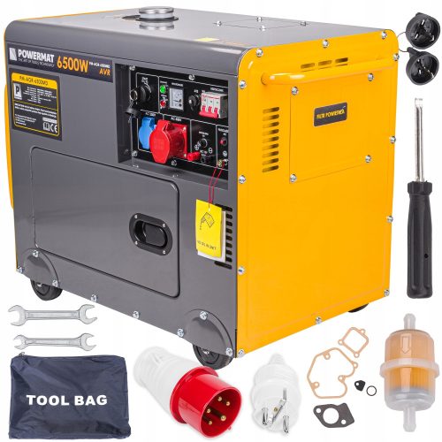 Tragbarer dreiphasiger Powermat 6500 W Dieselgenerator