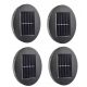  4X SOLAR-GARTENLAMPEN SOLAR-WANDLAMPE