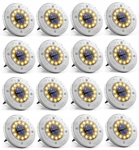 Gartenlampen stecken im Boden fest Forever Speed eingebettete Solarlampe, Silber, 12,6 cm, 16 Stk.