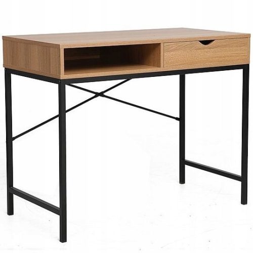  Rechteckiger Schreibtisch Signal Desks 95 x 48 x 76 cm, Eiche natur
