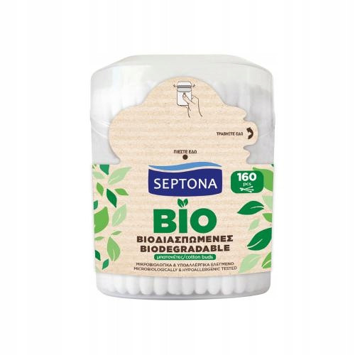  Biologisch abbaubare Wattestäbchen Septona Ecolife BIO 100 Stück
