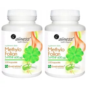   Aliness Methylo Folian 5-MTHF 600 µg Quaterfolic® - 200 Kapseln für Schwangerschaft und Gesundheit