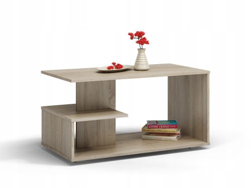  TopEshop DALLAS rechteckiger Couchtisch 91 x 51 x 40 cm Sonoma-Eiche